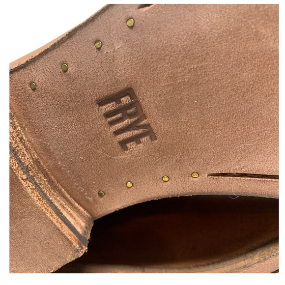 NEW Frye Melissa Button Tall Equestrian Riding Boots Sz 6 Cognac Oiled Leather - Picture 13 of 13